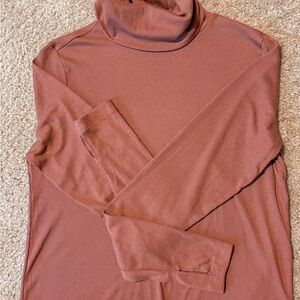 H&M Copper Ribbed Turtleneck